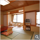12 Mat Japanese room with private outdoor bath.